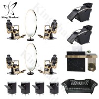 Modern hairdressing salon mirror stations barber chairs salon furniture package kits