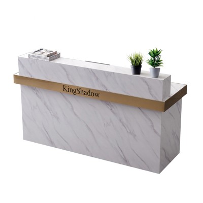 Kingshadow modern reception desk beauty receptionist cash table front desk counter