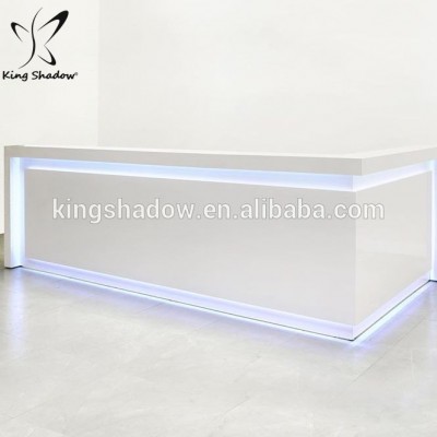 KINGshadow luxury nail salon furniture white salon furniture reception desk