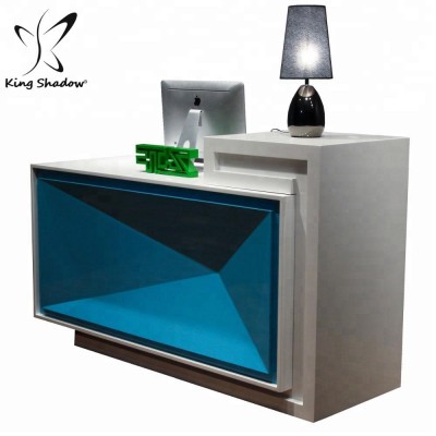 KINGshadow luxury nail salon furniture white salon furniture reception desk